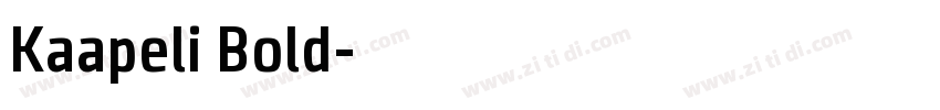 Kaapeli Bold字体转换